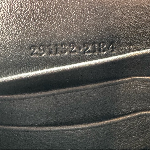 New Gucci Sukey GG Monogram Black Leather Zip Around Wallet W Gold GG Logo - Picture 11 of 13